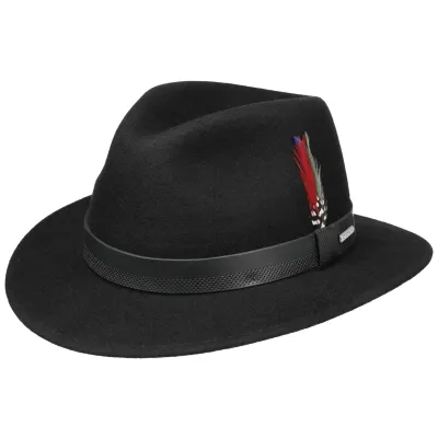 Chapeau Downtown Woolfelt Noir - Stetson