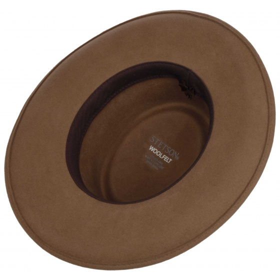 Chapeau Open Crown Woolfelt  Beige - Stetson Chapeau Open Crown Woolfelt  Beige - Stetson