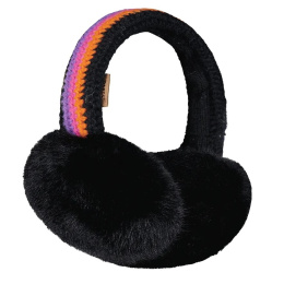 Black Crochet Band Foldable Earmuffs - Barts