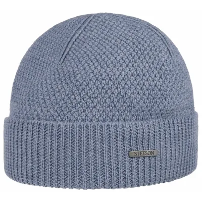 Bonnet Kerman Laine Bleu - Stetson