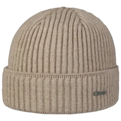 Parkman Knit Beige Beanie - Stetson Reference: 20818| Traclet Hat Shop