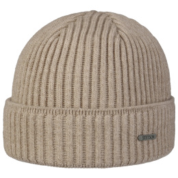 Parkman Knit Beige Beanie - Stetson