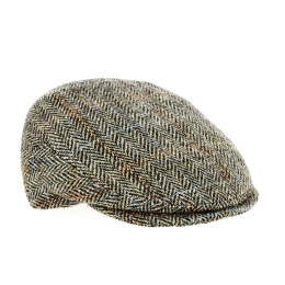 Brighton Flat Cap Harris Tweed Brown- Traclet