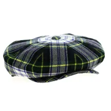 Casquette irlandaise tartan marine et vert rayure jaune - Traclet - Ref 20832