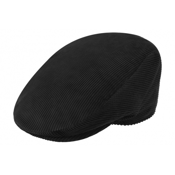 Casquette plate velours noir