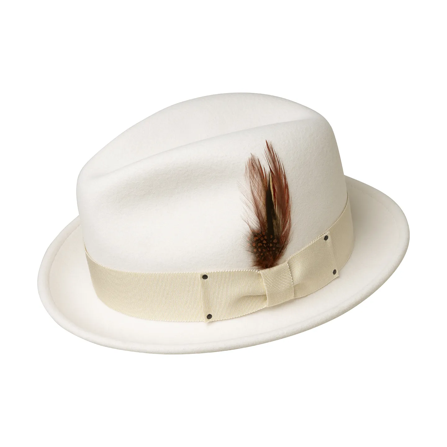 chapeau trilby melodrama blanc - achat chapeau trilby Reference : 3201 | Chapellerie Traclet
