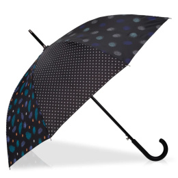 Walking Stick Umbrella Patchwork Feather Automatic Opening - Isotoner