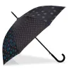 Parapluie Canne Patchwork Plume Ouverture Automatique - Isotoner