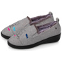 Cat Ballet Slippers with EVERYWEAR™ Sole Heather Gray - Isotoner