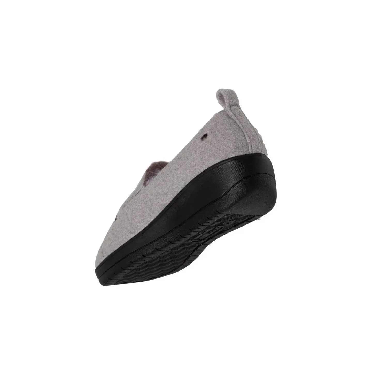 Ballerines Slippers Chat Semelle EVERYWEAR™ Gris Chiné - Isotoner  - Boutique Traclet Reference : 17026| Chapellerie Traclet