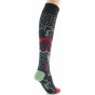 Women's Combed High Socks with Fish Pattern Made in France - Berthe