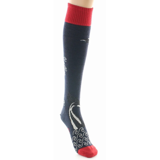 Chaussettes Femme Hautes Peignée La Baleine Made in France - Berthe
