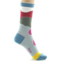 Women's Combed Wool Multicolored Patchwork Socks - Perrin