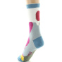 Women's Combed Wool Multicolored Patchwork Socks - Perrin