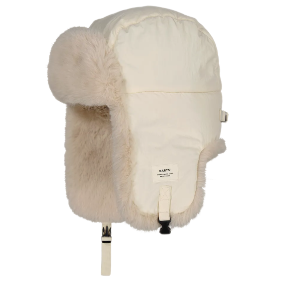 Hawka Bomber Cream Trapper Hat - Barts