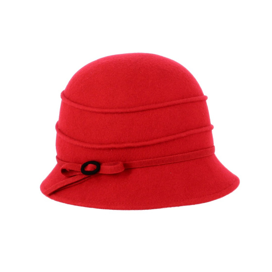 Chapeau cloche feutre laine Lidy