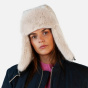 Brubru Bomber Cream Crochet Ushanka Hat - Barts