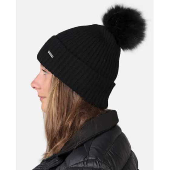 Kenzie Cream Pompom Beanie - Barts