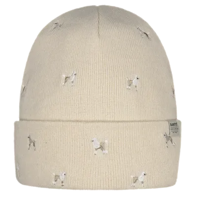 Short Beanie Vinson Dog Embroidery Cream - Barts reference 20890 traclet hat shop