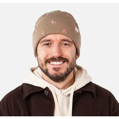 Short Beanie Vinson Dog Embroidery Sand - Barts reference 20891 chapellerie traclet