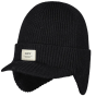 Coedy Black Ear-Flap Beanie Cap - Barts