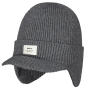 Barts Grey Coedy Ear-Flap Beanie Cap