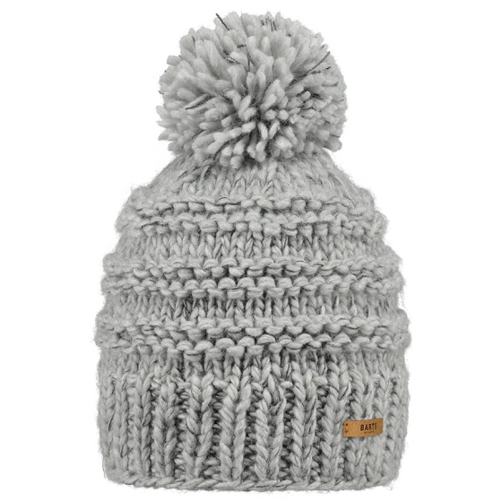 Jasmin Pom Pom Beanie in Gray - Barts