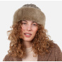 Cable Faux Fur Taupe Beanie-Toque - Barts