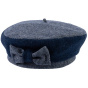 Navy Retro Beret Wool - Traclet