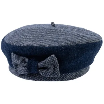 Navy Retro Beret Wool - Traclet Reference: 20935| Traclet Hat Shop