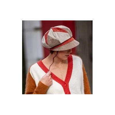 Meli Patchwork Newsboy Cap - Traclet  Reference: 20938| Traclet Hat Shop