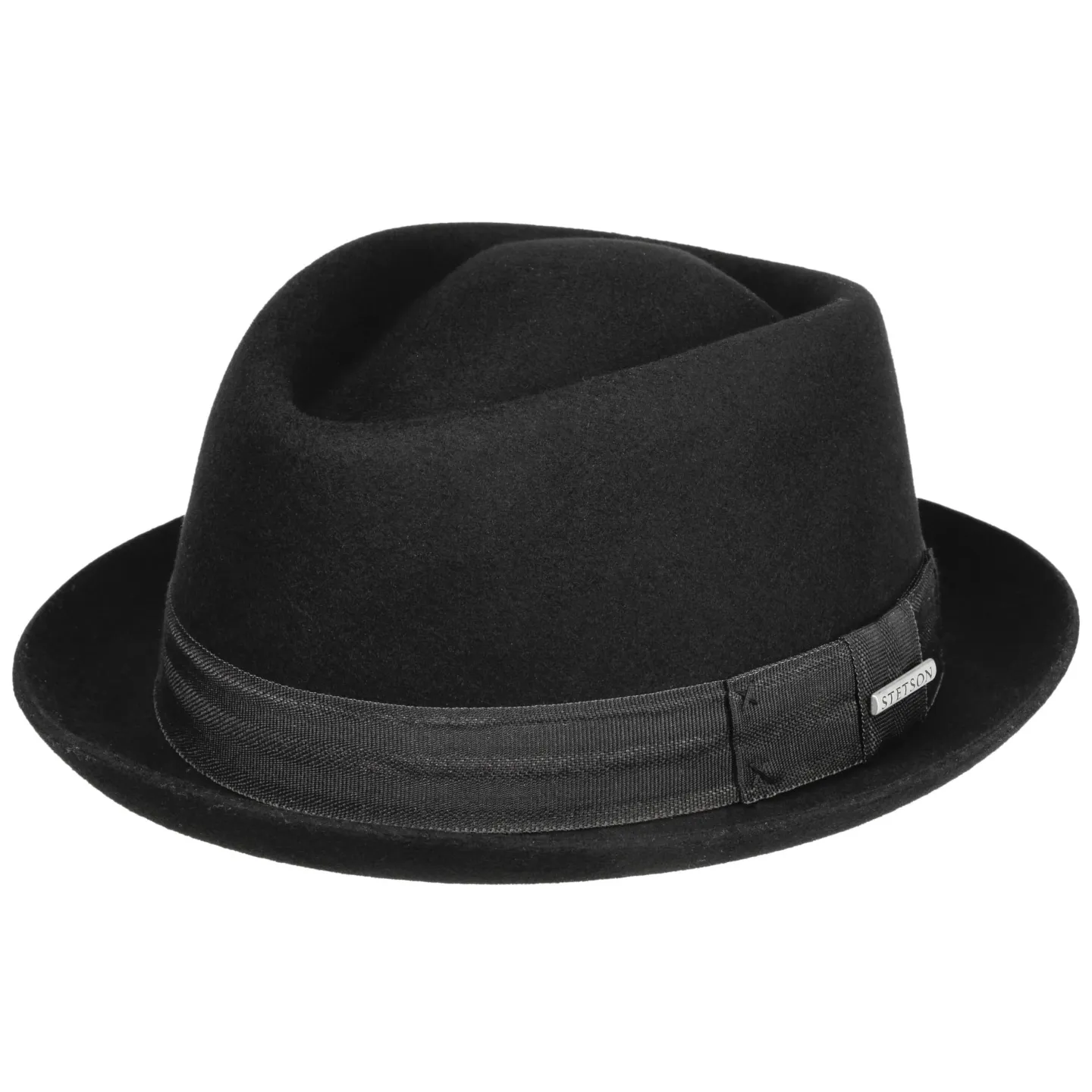 Chapeau Porkpie Worcester Laine Noir - Stetson