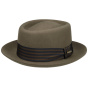 Stetson Durham Porkpie Hat Woolfelt Taupe
