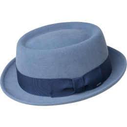 Blue Wool Porkpie Hat Darron - Bailey