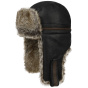 Black Leather Yorkshire Trapper Hat - Stetson