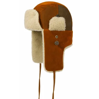 Blackpool Cotton Orange Ushanka Hat - Stetson reference 20958 traclet hat shop