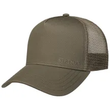 Casquette Baseball Trucker Coton Olive Stetson  Reference : 20963| Chapellerie Traclet