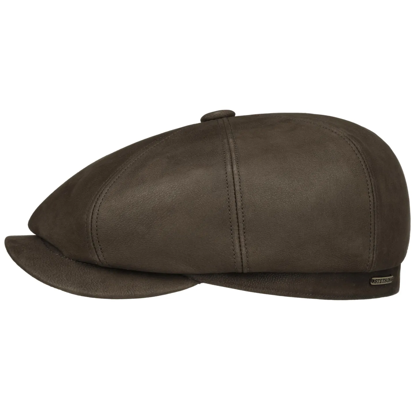 Casquette Hatteras Castle Cuir Marron - Stetson  Reference : 20964| Chapellerie Traclet