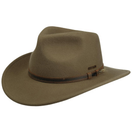 Bishop Traveller Taupe Wool Felt Hat - Stetson
