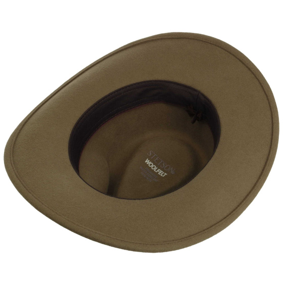 Chapeau Bishop Traveller Feutre Laine Taupe - Stetson