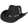 Chapeau Western Escomb Woolfelt Noir - Stetson