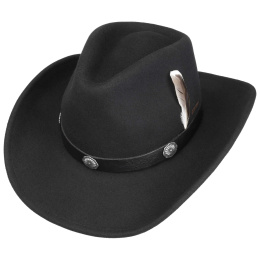 Western Hat Escomb Woolfelt Black - Stetson