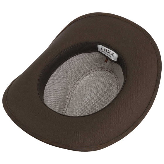 Stetson Brown Leather Western Newton Hat