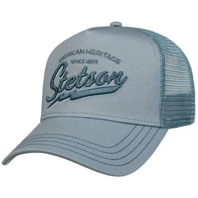 Casquette Baseball Trucker American Heritage Bleu - Stetson