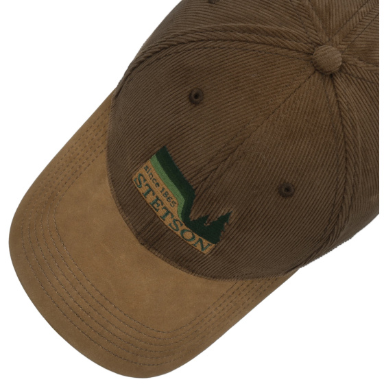 Casquette Baseball Woods Coton Marron - Stetson