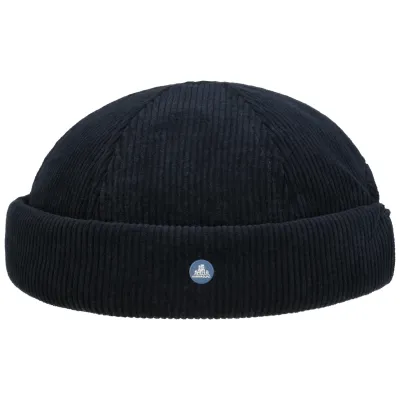 Navy Cotton Corduroy Docker Cap - Traclet Reference: 20980| Traclet Hat Shop