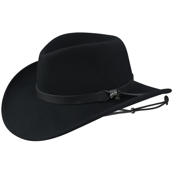 Black Felt Morgan Western Hat - Bailey