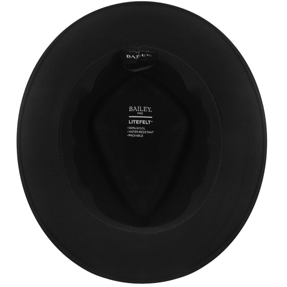 Chapeau Fedora Lasham Noir - Bailey