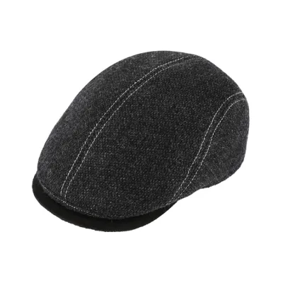 Elche Flat Cap with Ear Flaps Anthracite - Traclet Reference: 9966 | Traclet Hat Shop