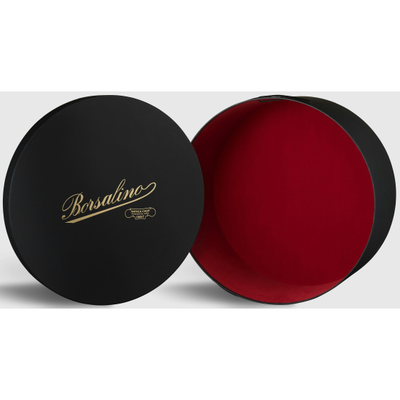 Calabria Round Black Hat Box - Barsalino
